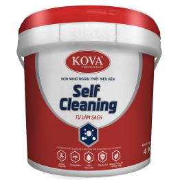Sơn ngoại thất tự làm sạch siêu cao cấp KOVA NANO Self Cleaning( Nền S, T)